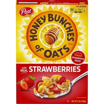 Post Honey Bunches Of Oats With Strawberries Cereal