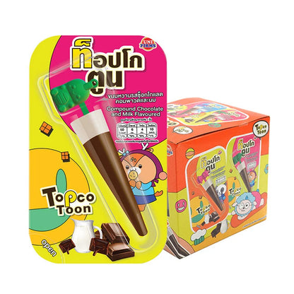 Topco Toon Chocolate+Milk 12 Pcs 10.5g