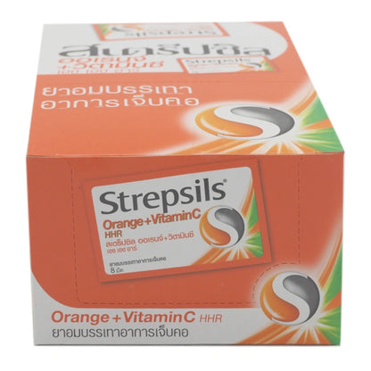 Strepsils Throat Lozenges Orange Vitamin C HHR