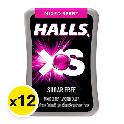 Halls XS Mixed Berry 12g x12