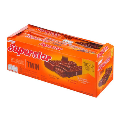Superstar Twin Chocolate Wafer 25g x12