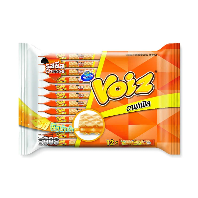 Voiz Waffle Cheese Rice Crispies 19g