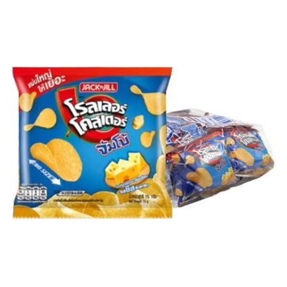 ROLLER COASTER Flat Chips Jumbo Cheese 15g x12