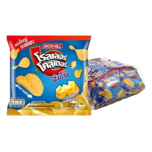 ROLLER COASTER Flat Chips Jumbo Cheese 15g x12