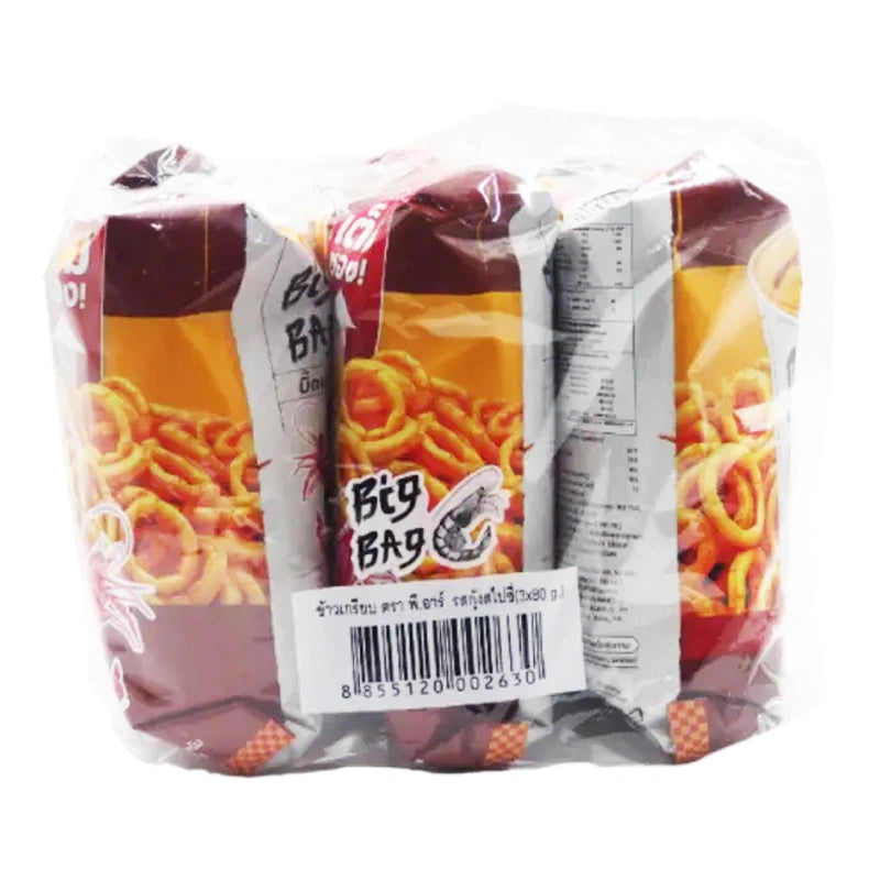 PR Rice Cracker Shrimp Spicy 80g x3