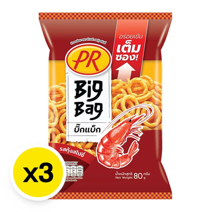 PR Rice Cracker Shrimp Spicy 80g x3