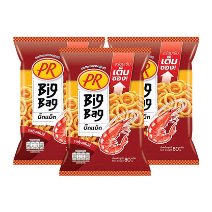 PR Rice Cracker Shrimp Spicy 80g x3