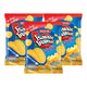 Roller Coaster Flat Chips Jumbo Cheese 50g pack, crispy cheese-flavored snack with three packs, brand logo visible in the image.