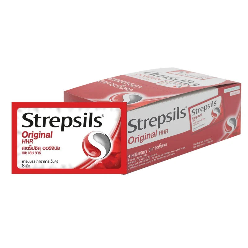 STREPSILS Throat Lozenges Original HHR 8 Tablets X 24