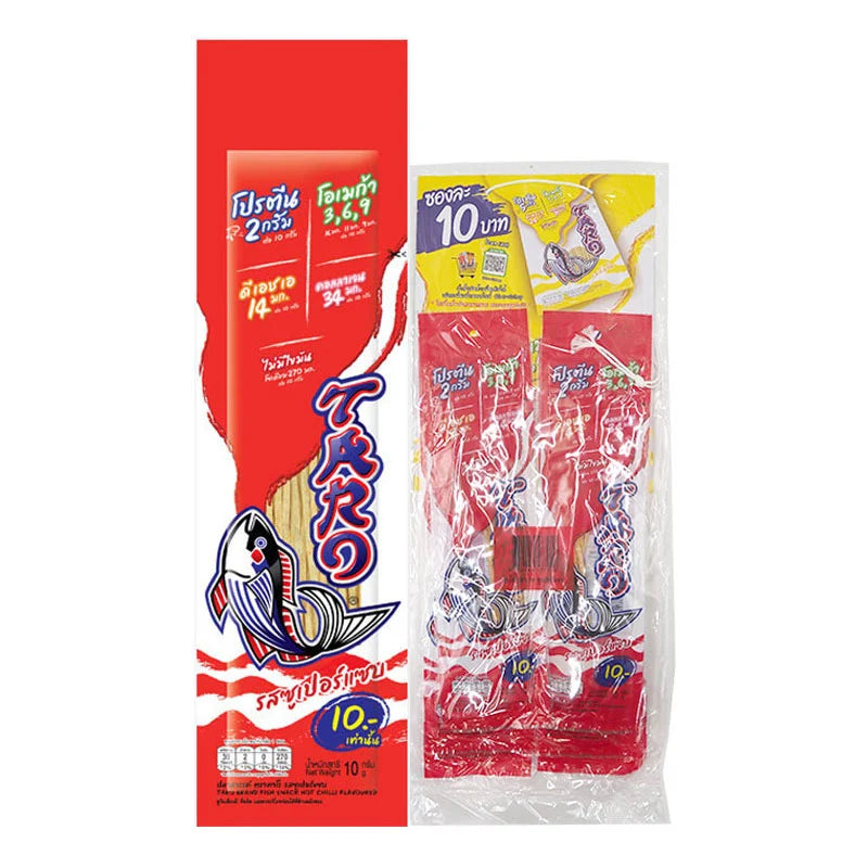 TARO Fish Snack Hot Chili Flavored 10g x6