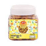 ARO Coconut Milk Biscuit with Pineapple Jam in 500g package, dry grocery snack with coconut and pineapple flavor, branded confectionery.