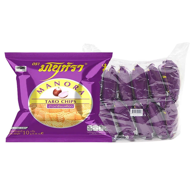 MANORA Fried Chips Taro 10g x12