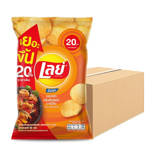 LAY'S Rock Potato Chips BBQ Flavoured 48g x48