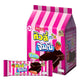 TIVOLI Twin Jumbo Strawberry Candy pack with 12 colorful candies in clear packaging, showcasing bright red strawberry flavor.