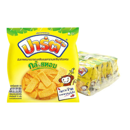 Party Fried Yam Chips Coated With Butter Caramel Banana Flavor