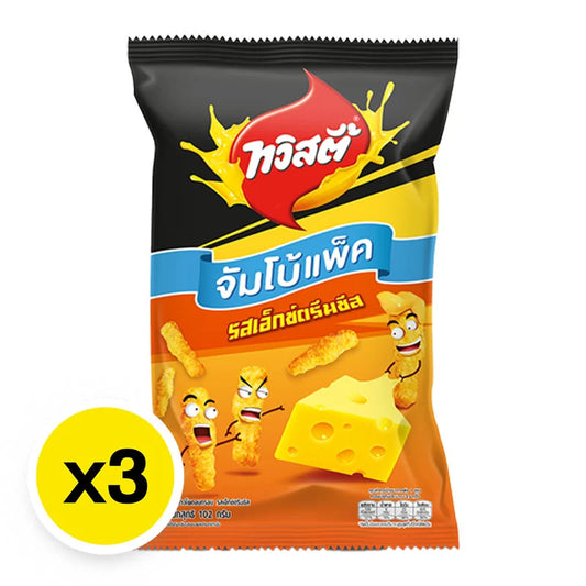 Twisties Extreme Cheese Flavored Rice & Corn Snack 68g x3