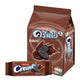 Cream-O Chocolate Cookies 27g pack showing 12 individually wrapped cookies with chocolate coating and crispy texture.