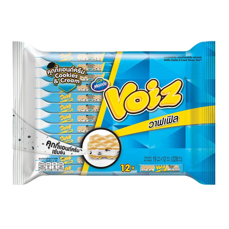 Voiz Waffle Cookies Cream 19g