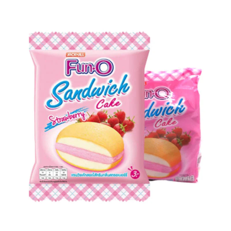 FUN-O Strawberry Sandwich Cake 13 g x 12 Pack