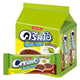 Cream-O Plus Caramel Cookies with Coconut and Chocolate, 13g each, 24 pieces in a box, featuring caramel, coconut, and chocolate layers.