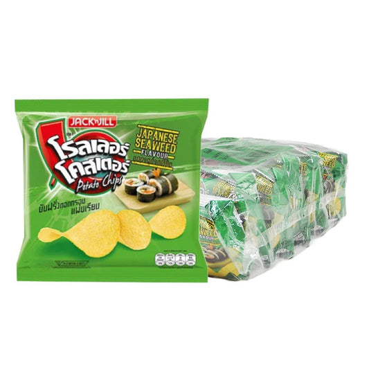 ROLLER COASTER Potato Chips Extrude Japanese Seaweed 12g x12