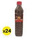 Fermented PA-THONG product in 500ml bottles, shown in a pack of 24, with bottles arranged on a shelf.