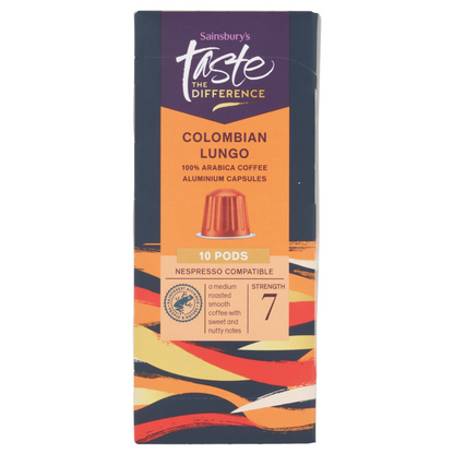 Sainsbury's Colombian Lungo Coffee Pods