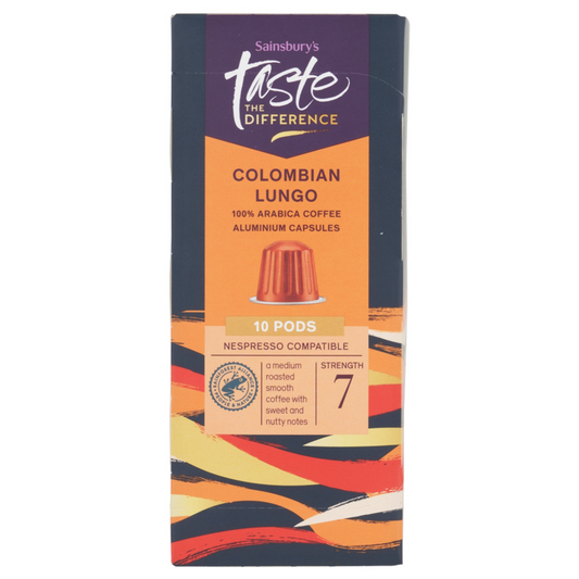 Sainsbury's Colombian Lungo Coffee Pods