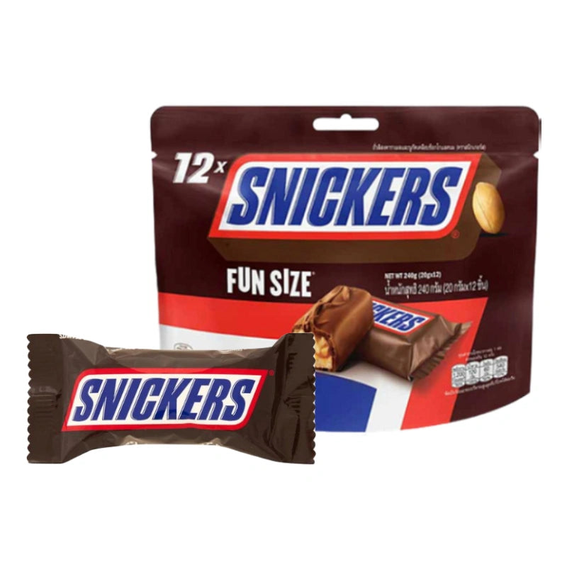 Snickers Funsize Chocolate Snack Bars 20g x12