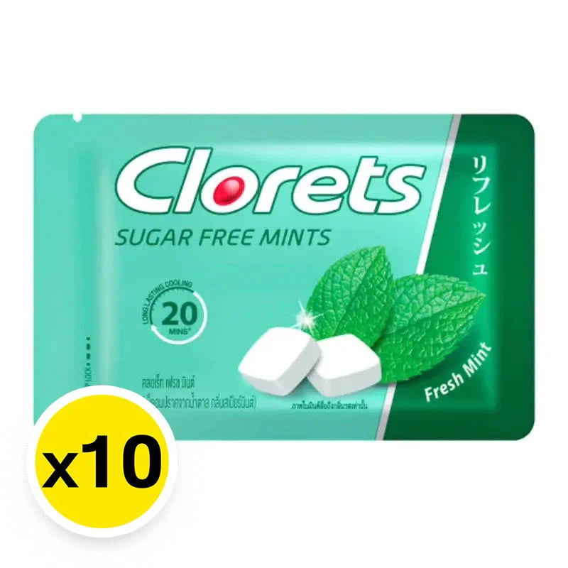 Clorets Candy Fresh Mint 15.4g x10