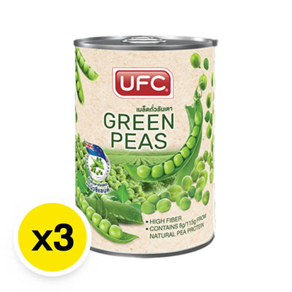 UFC Green Peas 15 Oz x3