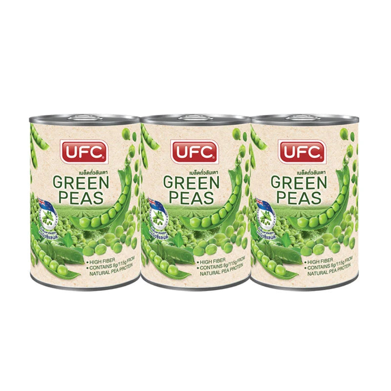 UFC Green Peas 15 Oz X 3