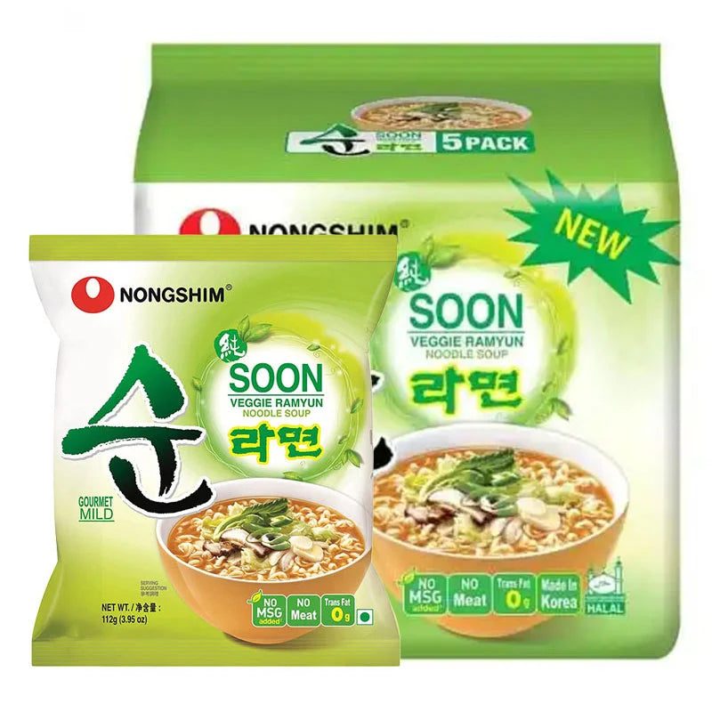 NONGSHIM Soon Veggie Noodle 112g x5