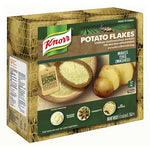 Knorr Potato Flakes 2kg, dry grocery product with a large bag of dehydrated potato flakes for cooking and baking.