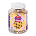 ARO Variety White Cream 540g jar, a creamy confectionery snack with a smooth, white texture, ideal for desserts and treats.