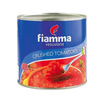 Fiamma Vesuviana crushed tomatoes in 2.5kg dry grocery bag, natural bright red crushed tomato product from FIAMMA VESUVIANA.