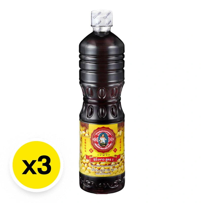 MAE Krua Gold Label Brand Soybean Sauce Formula 1 700ml x3