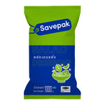 Savepak Salad Dressing 1kg dry grocery package featuring a white bag with green and blue branding and product details.