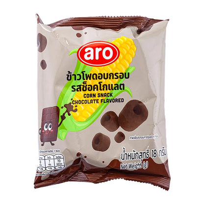 ARO Corn Snack Chocolate Flavored 18g x12