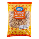 A bag of ARO Almond Natural Slivered, 1kg, showing thin almond slices in clear packaging for dry grocery use.