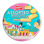 Assorted BISSIN biscuits in a 350g pack, dry grocery snack with a variety of crispy, sweet, and savory biscuit types.