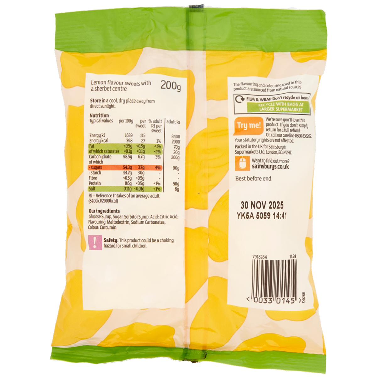 Sainsbury's Lemon Sherbet