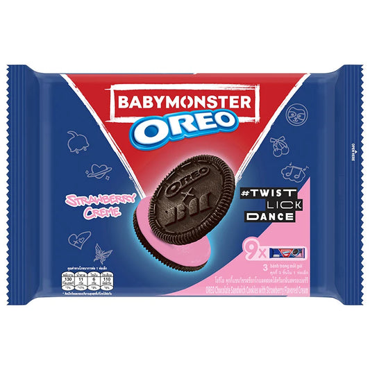 Oreo Sandwich Cookies With Strawberry Flavored Creme 27.6g x9