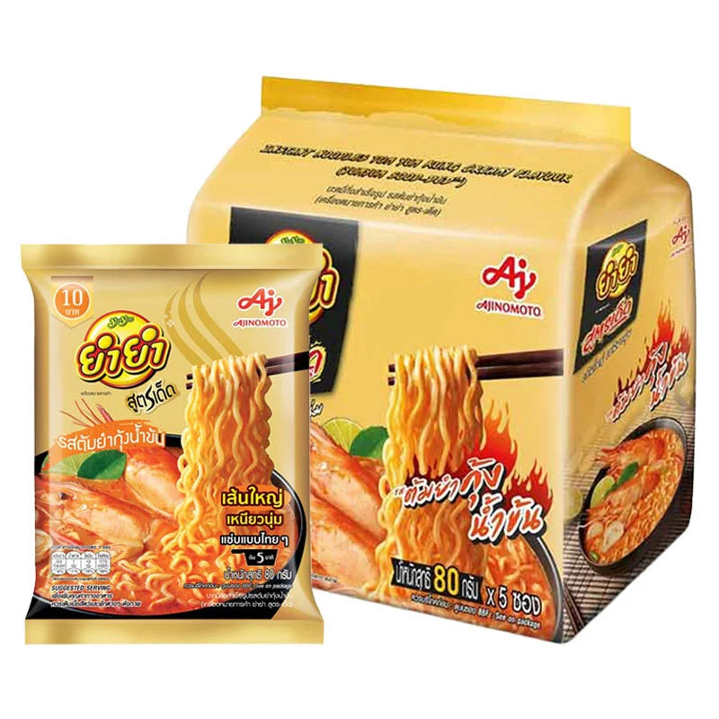 YUMYUM Sood Ded Instant Noodles Tom Yum Kung Creamy Flavour 80g