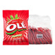 OLE Strawberry Flavored Candy 28g pack, colorful candies with strawberry flavor, shown in clear packaging.