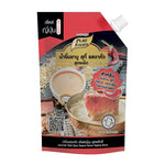 Pure Foods Japanese-style spicy sesame sauce in 400g jar, showing the vibrant label and spicy sesame paste inside.