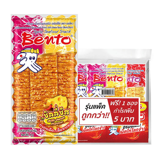 BENTO Cuttlefish Snack Chilli Cheese 4g x24