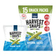 Calbee Harvest Snaps Plant-Based Snack Original flavor, 18g pack with crispy snap peas in colorful packaging.