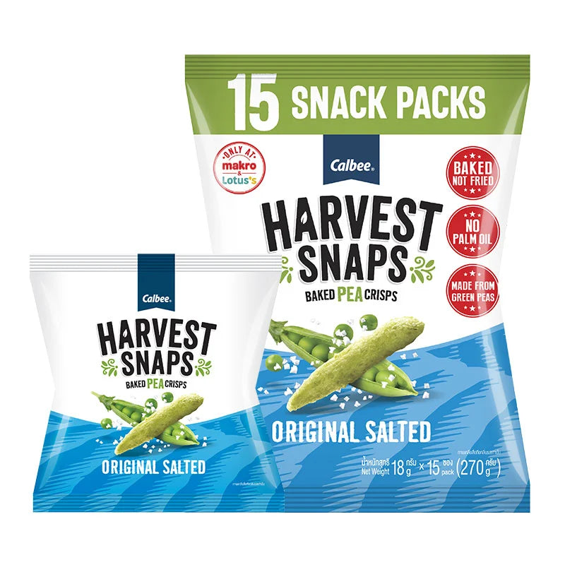 CALBEE Harvest Snaps Plant Base Snack Original 18g x15