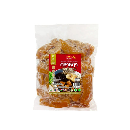 Whole Chada Sweet Radish root in 1kg pack, Ratchaburi, no MSG, artificial colors, sweet and salty flavor, suitable for salads and cooking